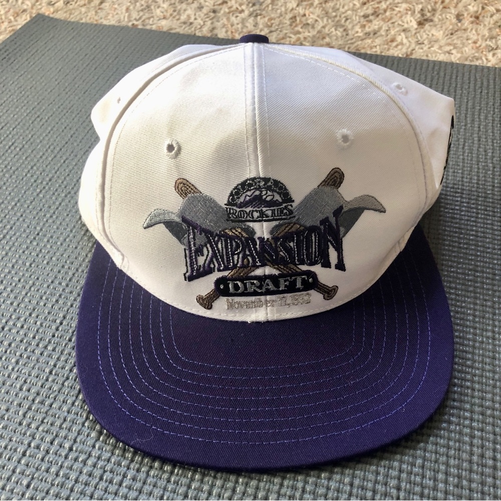 NWOT Vintage MLB Colorado Rockies  Commemorative Draft Day Baseball Hat